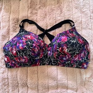Torrid wire-free lightly lined bra floral print